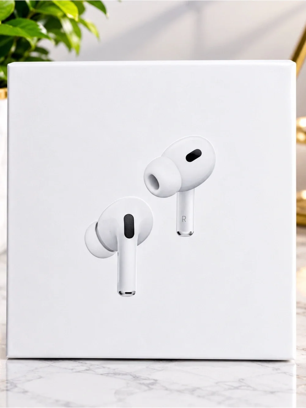 White AirPods Pro in White